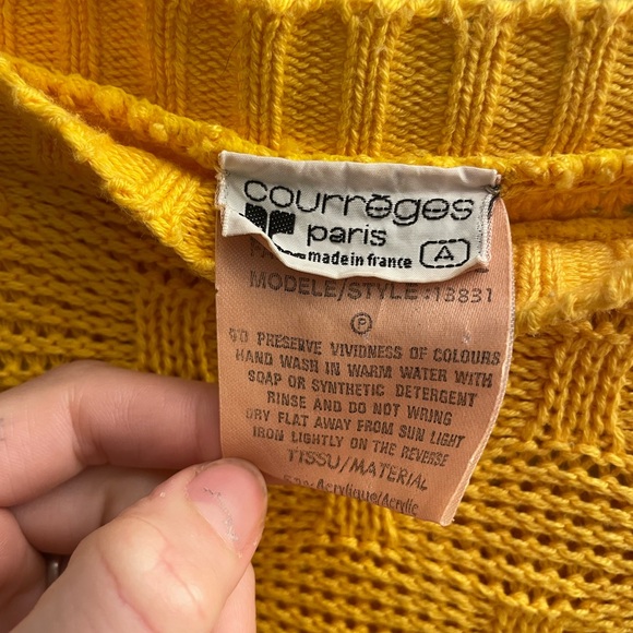 Courreges RARE 70’s vintage designer  Women's Sweater - Picture 4 of 11